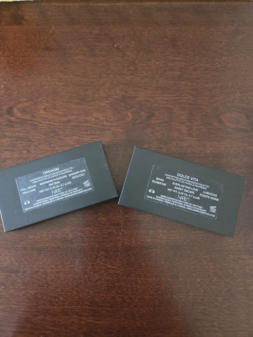 NARS unwrapped Mini Eyeshadow Palette duo